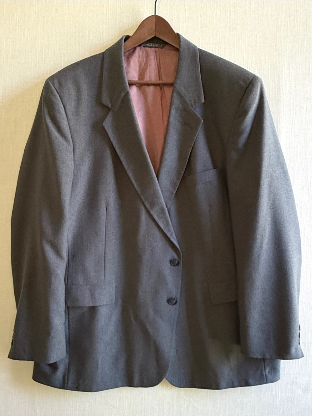 Vintage Levi Strauss & Co Business Class Suit Jacket Blazer Gray USA 48R